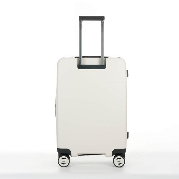 Чемодан Bagland Velo средний 72 л. белый (00322024) 11406217662222 фото